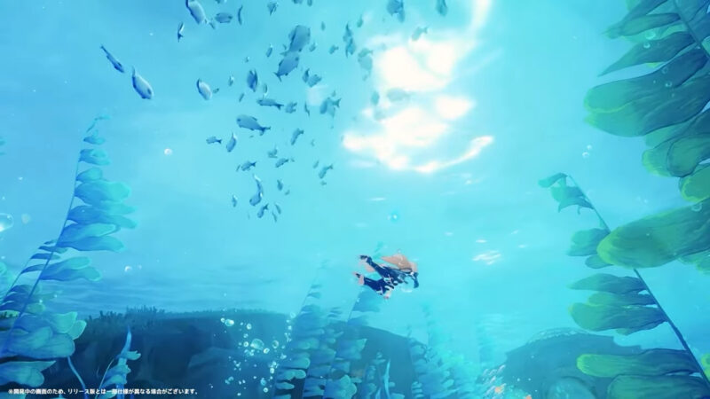 原神のバージョン3.7の水中