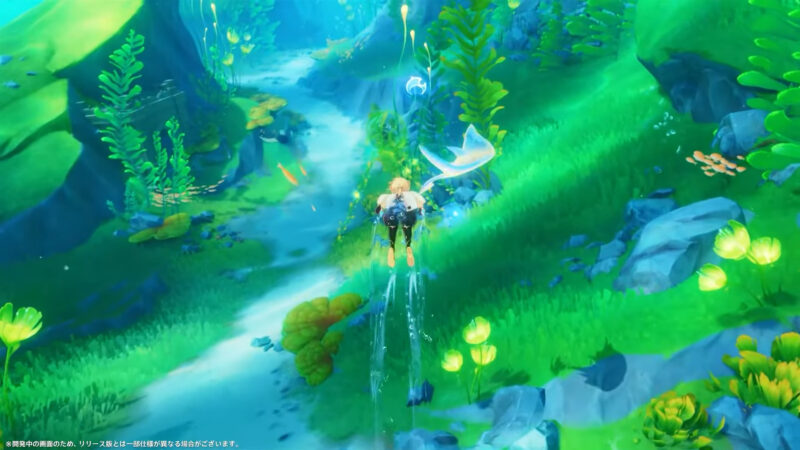 原神のバージョン3.8の水中探索